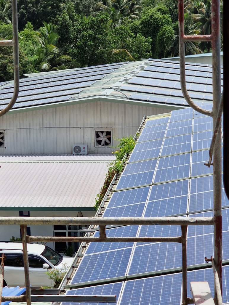 solceller på fabrik i thailand